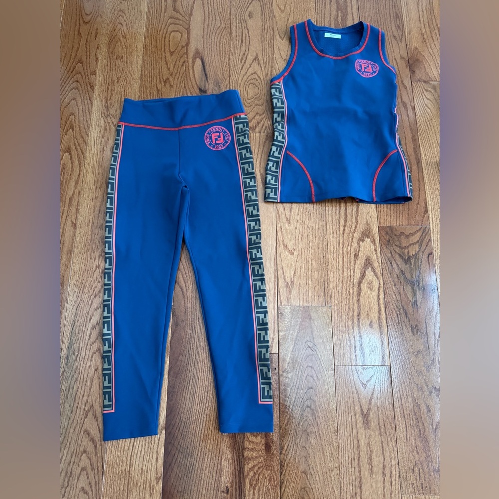 Fendi Authentic 2-Pc Athletic Set. Size 42/6. New without tags.
